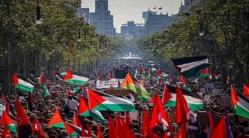 مظاهرات تركيا الحاشدة: مئات الآلاف يهتفون دعماً وتضامناً مع فلسطين